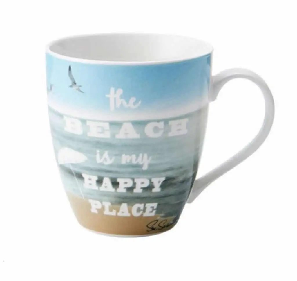 Pfaltzgraff Everyday The Beach Is My Happy Place Large Coffee Mug - 18 Ounce