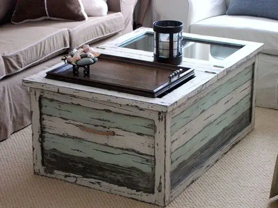 Ocean themed coffee deals table