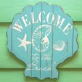 Welcome to the Beach Welcome Seashell Sign