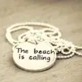 Beach Quote Necklace