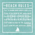 Beach Rules are the Best -Prints, Pillows, Wall Decals &amp; Signs - Beach ...