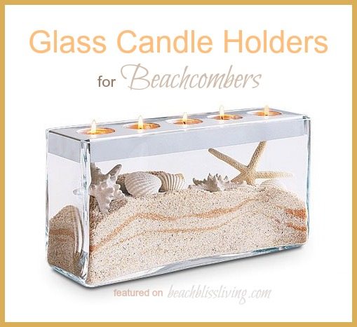 rectangle glass candle holder