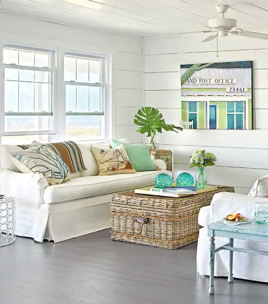 Coastal Wicker Baskets Decorative Storage Ideas For A Beach House