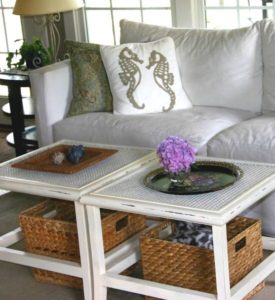 Storage Baskets under Coffee Table