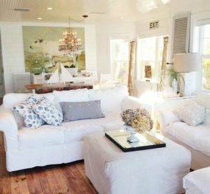 White Beach Cottage Living Room