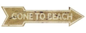 Beach Arrow Sign