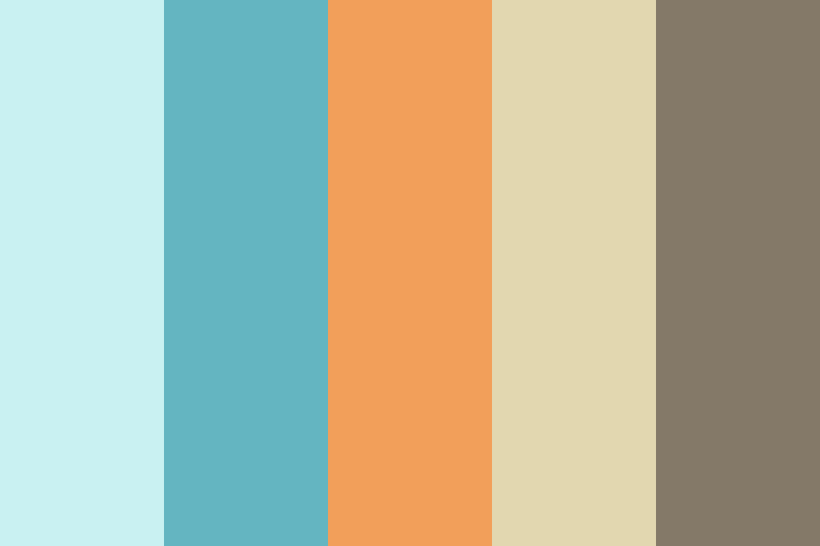 teal paint color palette