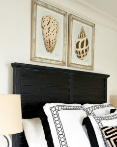 Seashell Art above Headboard